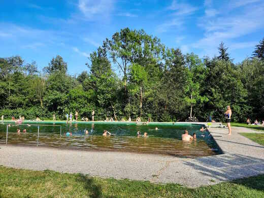 Přírodní koupaliště na Prostřední Bečvě